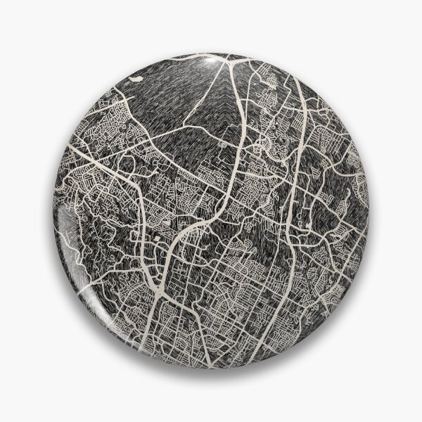 Item preview, Round Rock map Texas Ink lines 2 designed and sold by InkMaps.