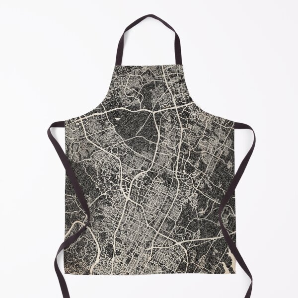 Item preview, Round Rock map Texas Ink lines 2 designed and sold by InkMaps.