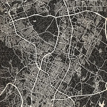 Vorschaubild zum Design Round Rock map Texas Ink lines 2 von InkMaps