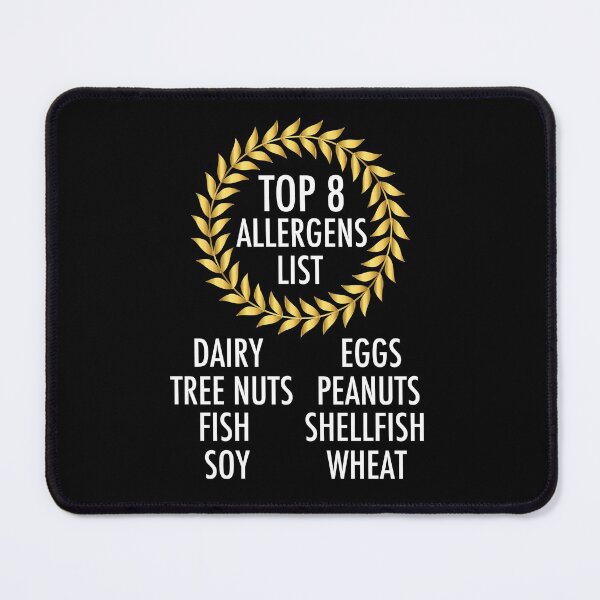 Item preview, Top 8 Allergens List for Food Allergy Awareness designed and sold by Epic Love Designs.