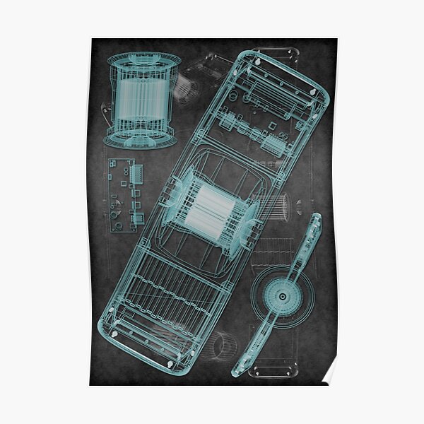 Onewheel XRay Art Poster