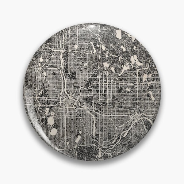 Item preview, Saint Paul map Minnesota Ink lines 2 designed and sold by InkMaps.