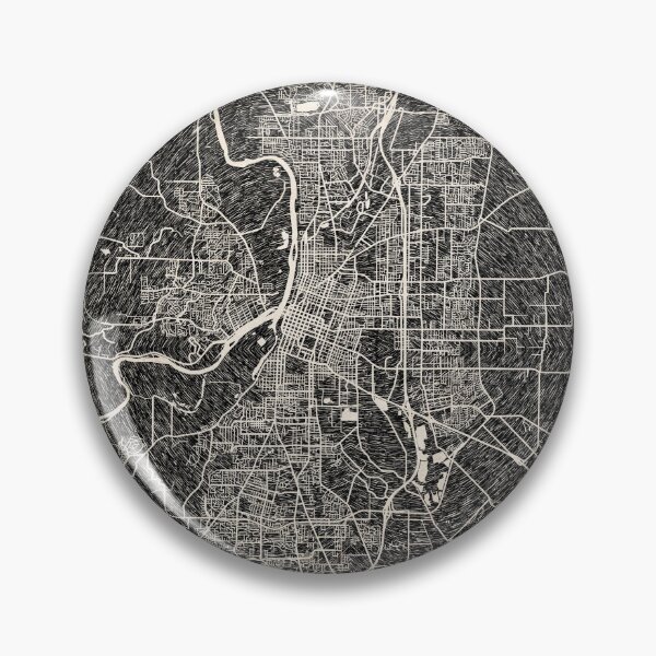 Item preview, Salem map Oregon Ink lines designed and sold by InkMaps.