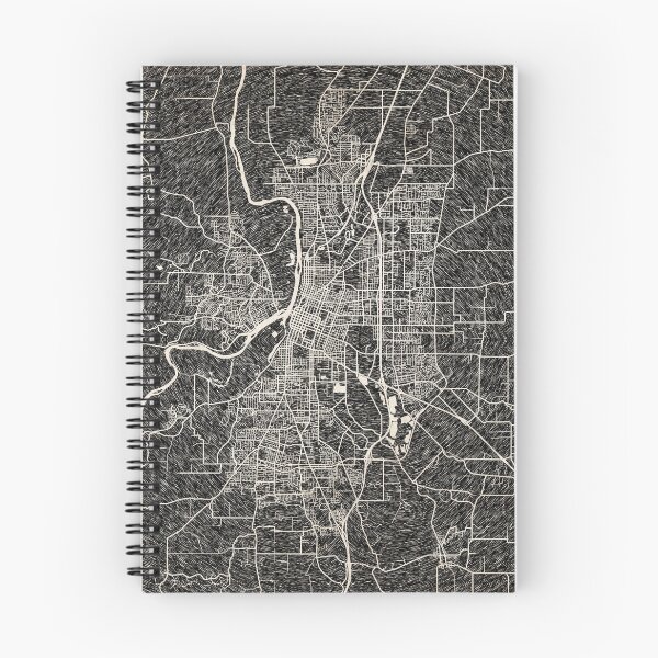 Item preview, Salem map Oregon Ink lines designed and sold by InkMaps.