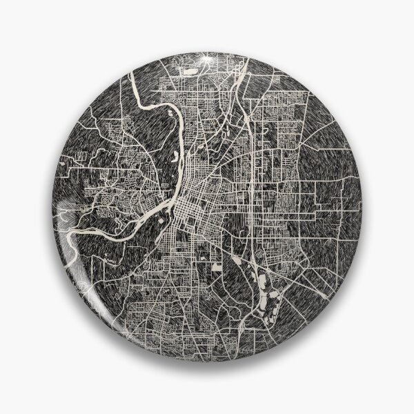 Artikelvorschau, Salem map Oregon Ink lines 2 entworfen und verkauft von InkMaps.
