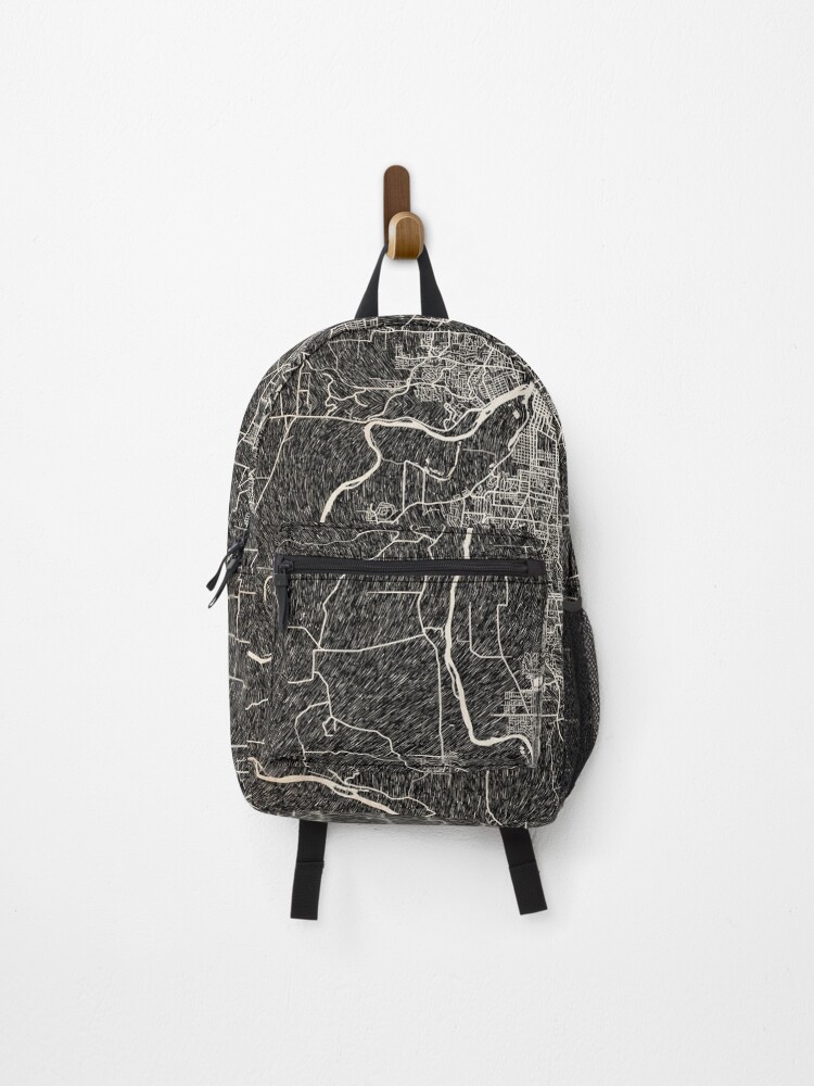 Thumbnail 1 of 3, Backpack, Salem map Oregon Ink lines 2 designed and sold by InkMaps.