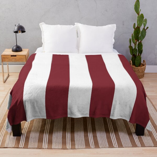 Item preview, Dark Red and White Vertical Stripe Pattern 2022 Trending Color Pantone Winery 19-1537 - Shade - Hue designed and sold by ColorOfTheYears.