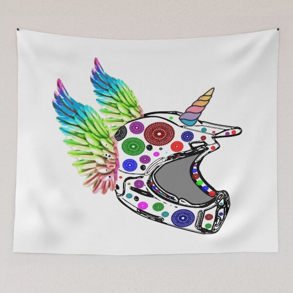 Item preview, MTB Unicorn Helmet - Mountain Biking MTB lovers, explore and adventure designed and sold by MTBSkaterLoversTees.