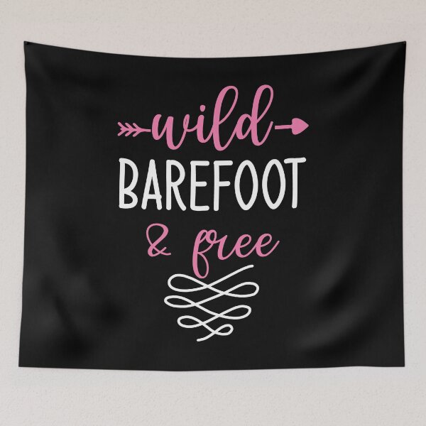 Item preview, Wild Barefoot and Free Yoga Quotes designed and sold by D3monic.