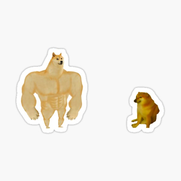 Item preview, Swole Doge vs. Cheems designed and sold by Phantasmal-2-do.
