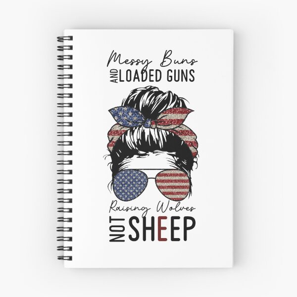 Item preview, Messing Buns And Loaded Guns Rising Wolves Not Sheep designed and sold by Anela-MC.
