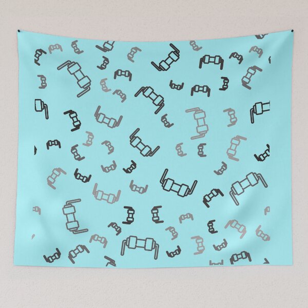 Item preview, Diode, resistor pattern, electronics component collage designed and sold by EngineersArt.