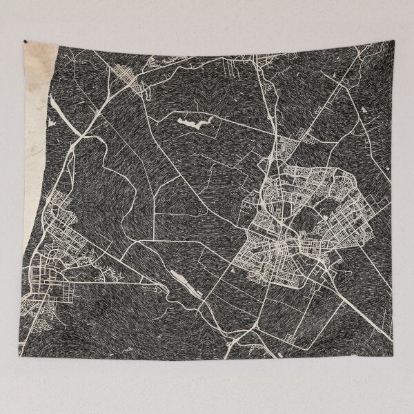 Item preview, Salinas map California Ink lines designed and sold by InkMaps.