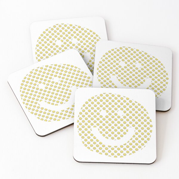 Item preview, Happy Smiley Faces of Illuminating Yellow in a Smiley Face designed and sold by ellenhenry.