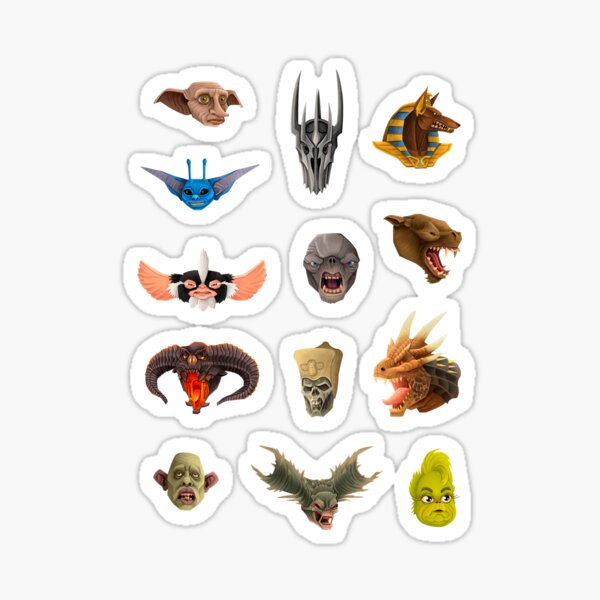 Creatures from Fantasy Movies Sticker