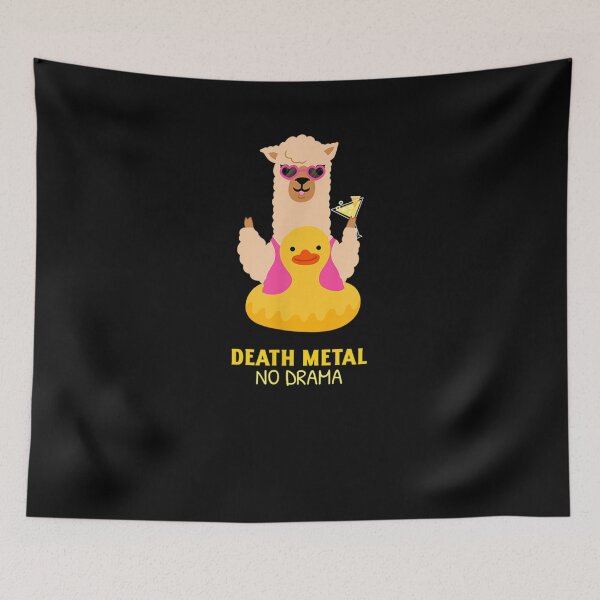 Item preview,  Death Metal Llama Lazy Chill Bath Rubber Duck designed and sold by luisweber.