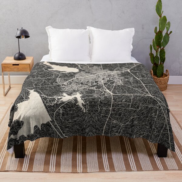 Item preview, San Angelo map Texas Ink lines designed and sold by InkMaps.