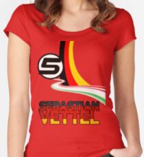Sebastian Vettel - 5 - Germany Women's Fitted Scoop T-Shirt