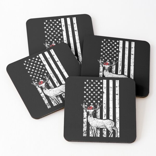 Item preview,  Deer Hunting Santa American Flag Christmas Gifts designed and sold by luisweber.