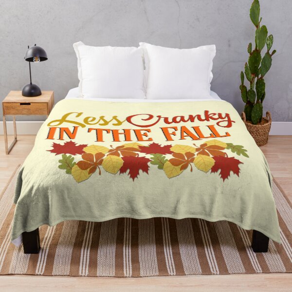 Item preview, Less Cranky In The Fall , Funny Autumn Quote designed and sold by MJDezigns.