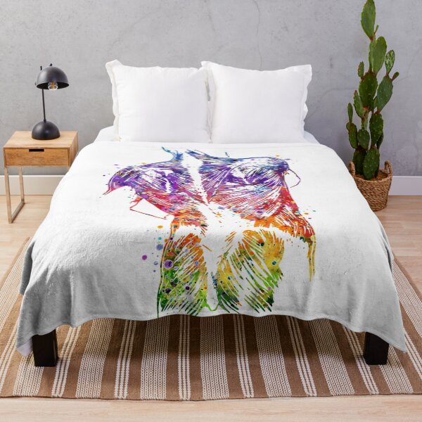 Item preview, Human Back Muscles Colorful Watercolor designed and sold by LotusGifts.