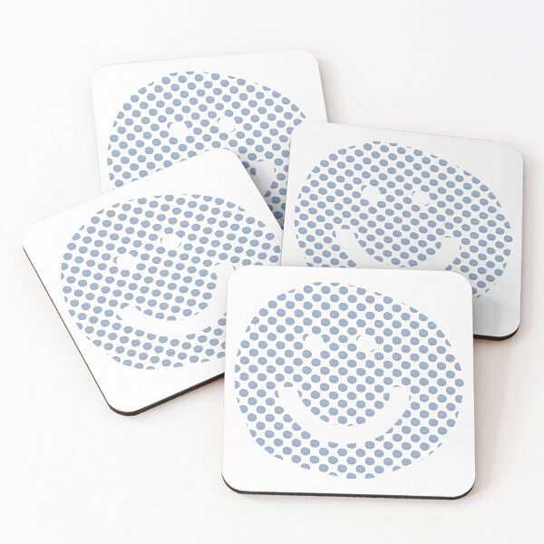 Item preview, Happy Smiley Faces of Placid Blue in a Smiley Face designed and sold by ellenhenry.