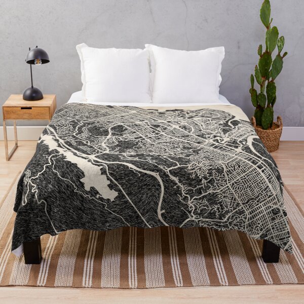Item preview, San Mateo map California Ink lines designed and sold by InkMaps.