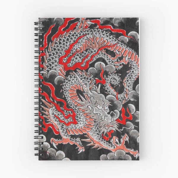 Item preview, Black Dragon with Fire and Clouds designed and sold by CaroliDilli.