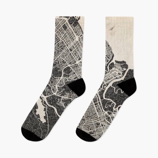 Item preview, San Mateo map California Ink lines designed and sold by InkMaps.