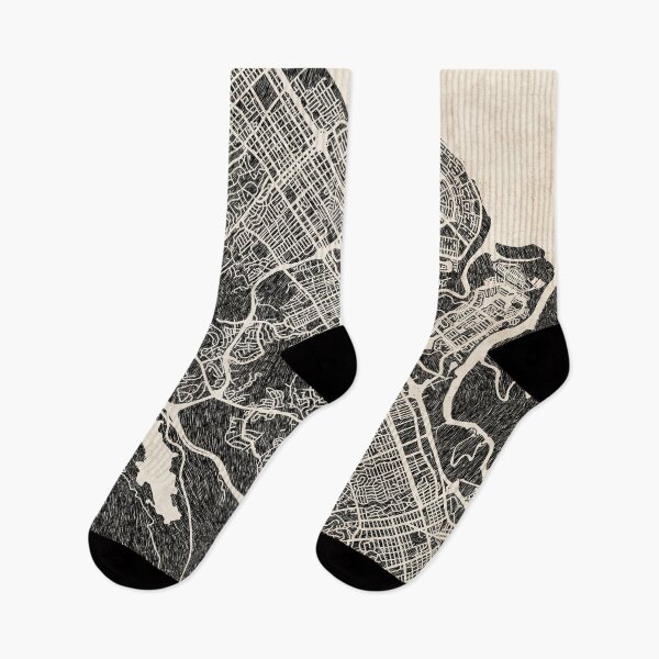 Item preview, San Mateo map California Ink lines 2 designed and sold by InkMaps.