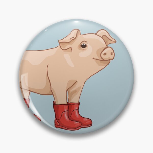 Item preview, Piglet in rain boots designed and sold by Milanicole.
