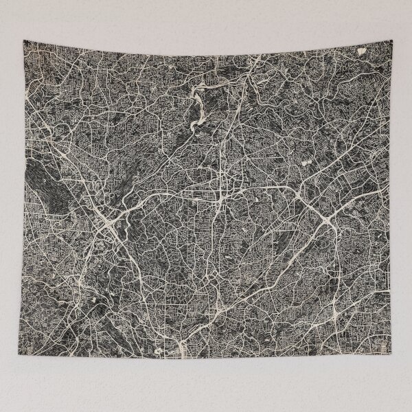 Item preview, Sandy Springs map Georgia Ink lines designed and sold by InkMaps.