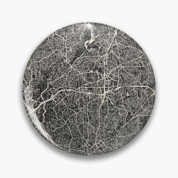 Item preview, Sandy Springs map Georgia Ink lines 2 designed and sold by InkMaps.