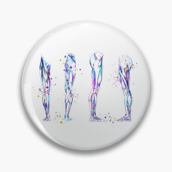 Item preview, Leg Muscles Colorful Watercolor Anatomy designed and sold by LotusGifts.
