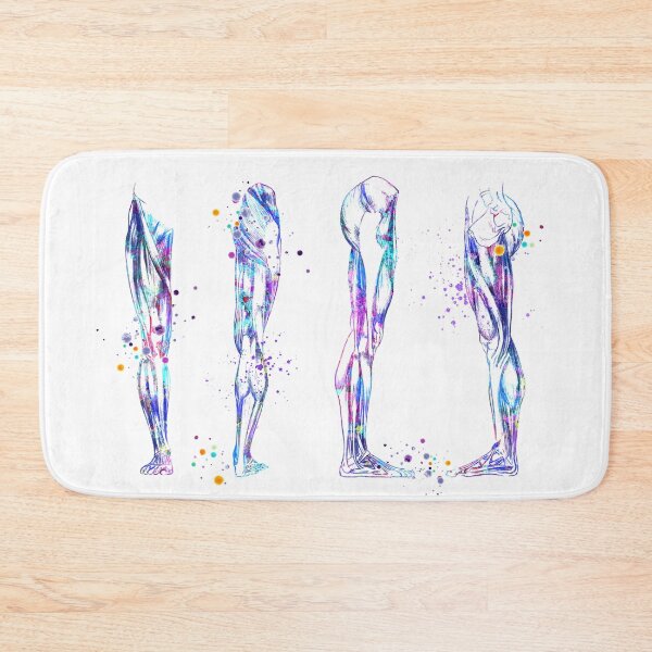Item preview, Leg Muscles Colorful Watercolor Anatomy designed and sold by LotusGifts.