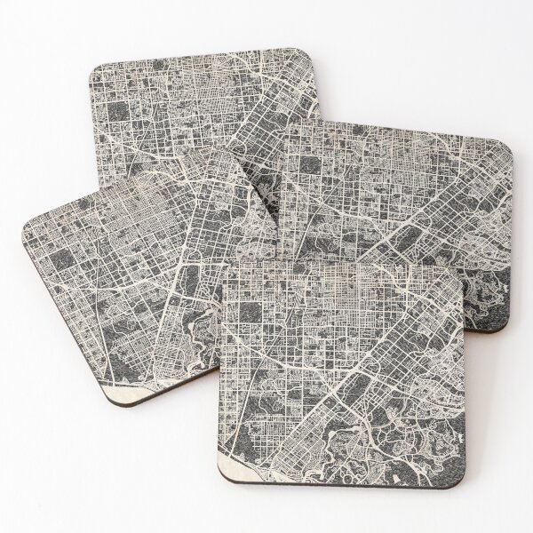 Item preview, Santa Ana map California Ink lines designed and sold by InkMaps.