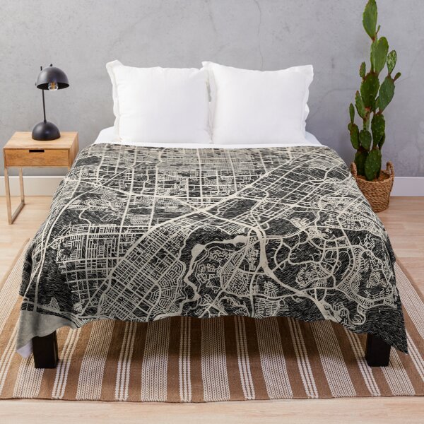 Item preview, Santa Ana map California Ink lines designed and sold by InkMaps.