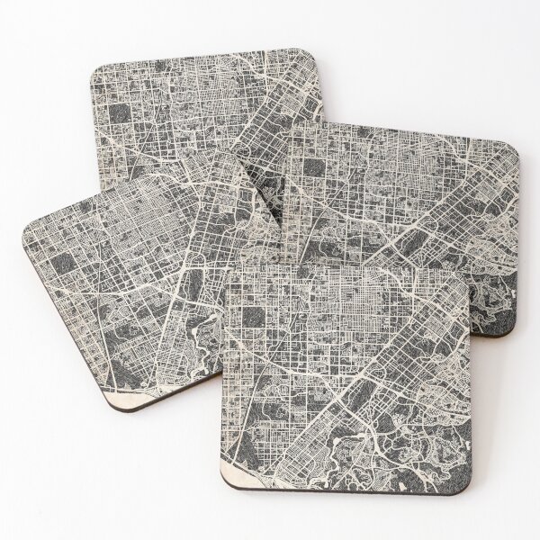 Item preview, Santa Ana map California Ink lines 2 designed and sold by InkMaps.