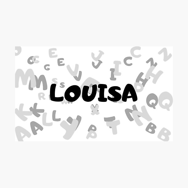Artikelvorschau, Der Name Louisa entworfen und verkauft von Initial-Inlook.
