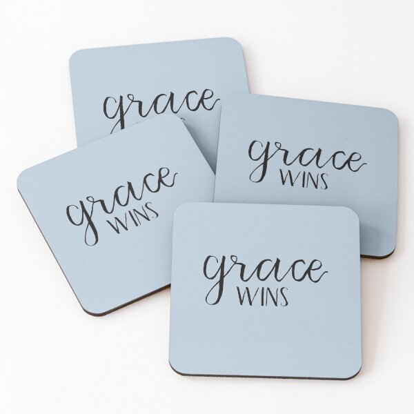 Item preview, Grace wins handlettered Christian Art designed and sold by Harpley Design Studio.