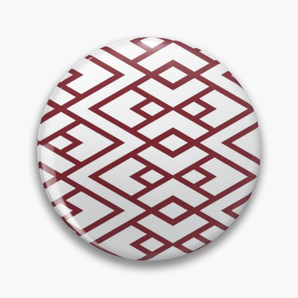 Artikelvorschau, Dunkelrote und weiße Rautenform Art Deco Muster 2022 Trendfarbe Pantone Winery 19-1537 - Shade - Hue entworfen und verkauft von ColorOfTheYears.