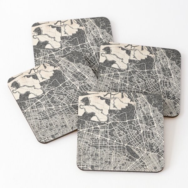Item preview, Santa Clara map California Ink lines designed and sold by InkMaps.
