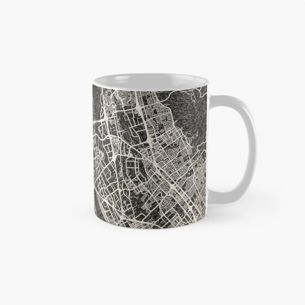 Item preview, Santa Clara map California Ink lines designed and sold by InkMaps.