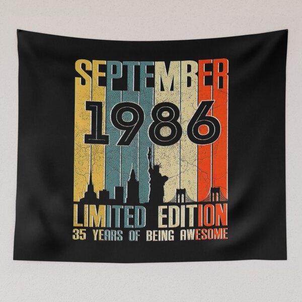 Item preview, September 1986 35 Birthday 35 Year Old 1986 Birthday Vintage designed and sold by BegayStore.