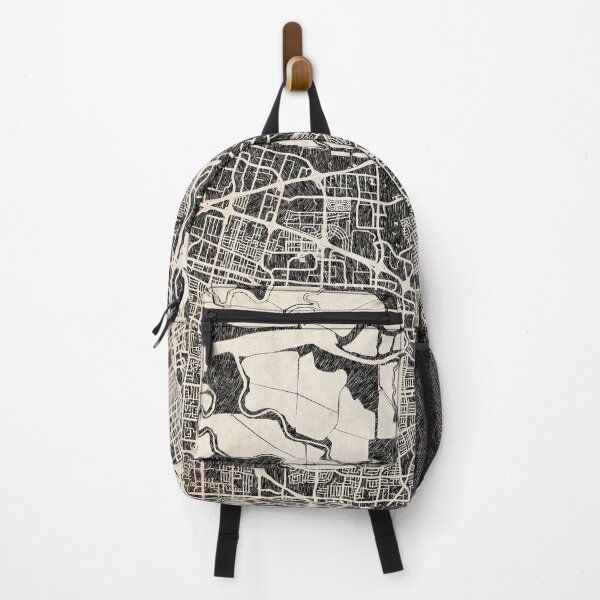 Item preview, Santa Clara map California Ink lines 2 designed and sold by InkMaps.