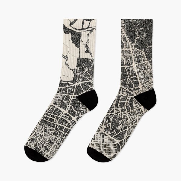 Item preview, Santa Clara map California Ink lines 2 designed and sold by InkMaps.