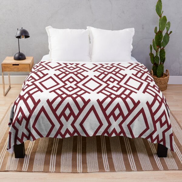 Item preview, Dark Red and White Striped Art Deco Pattern 2022 Trending Color Pantone Winery 19-1537 - Shade - Hue designed and sold by ColorOfTheYears.