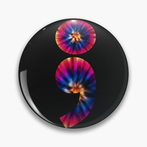 Item preview, Mental Health Awareness semicolone Tie And Dye Suicide Awarness Month designed and sold by Anela-MC.