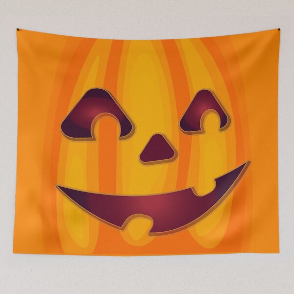Item preview, Carved pumpkin Halloween design mirror designed and sold by CutieBlue.