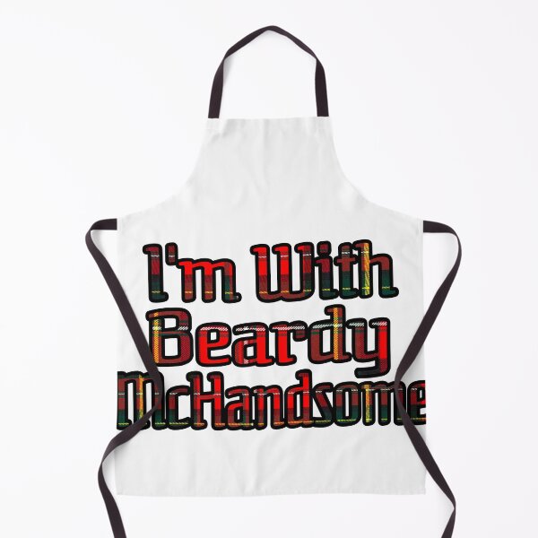 Item preview, Im with Beardy McHandsome Bold Tartan Text designed and sold by Braw-Merch.